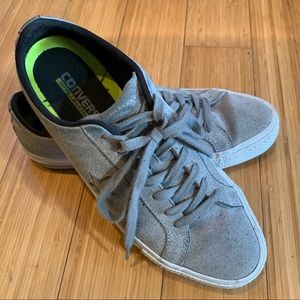 Converse One Stars, speckled gray suede